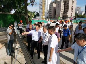 市委副書記、政法委書記陳浩一行視察一院改擴(kuò)建項(xiàng)目